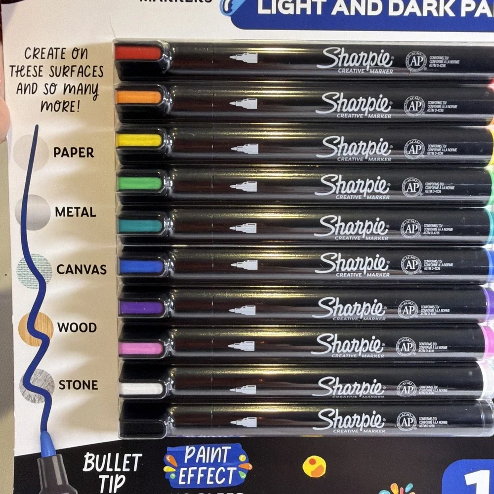 Sharpie Creative Markers 14 Ct Creativity Pack Plus Paper Mate InkJoy Gel Pens